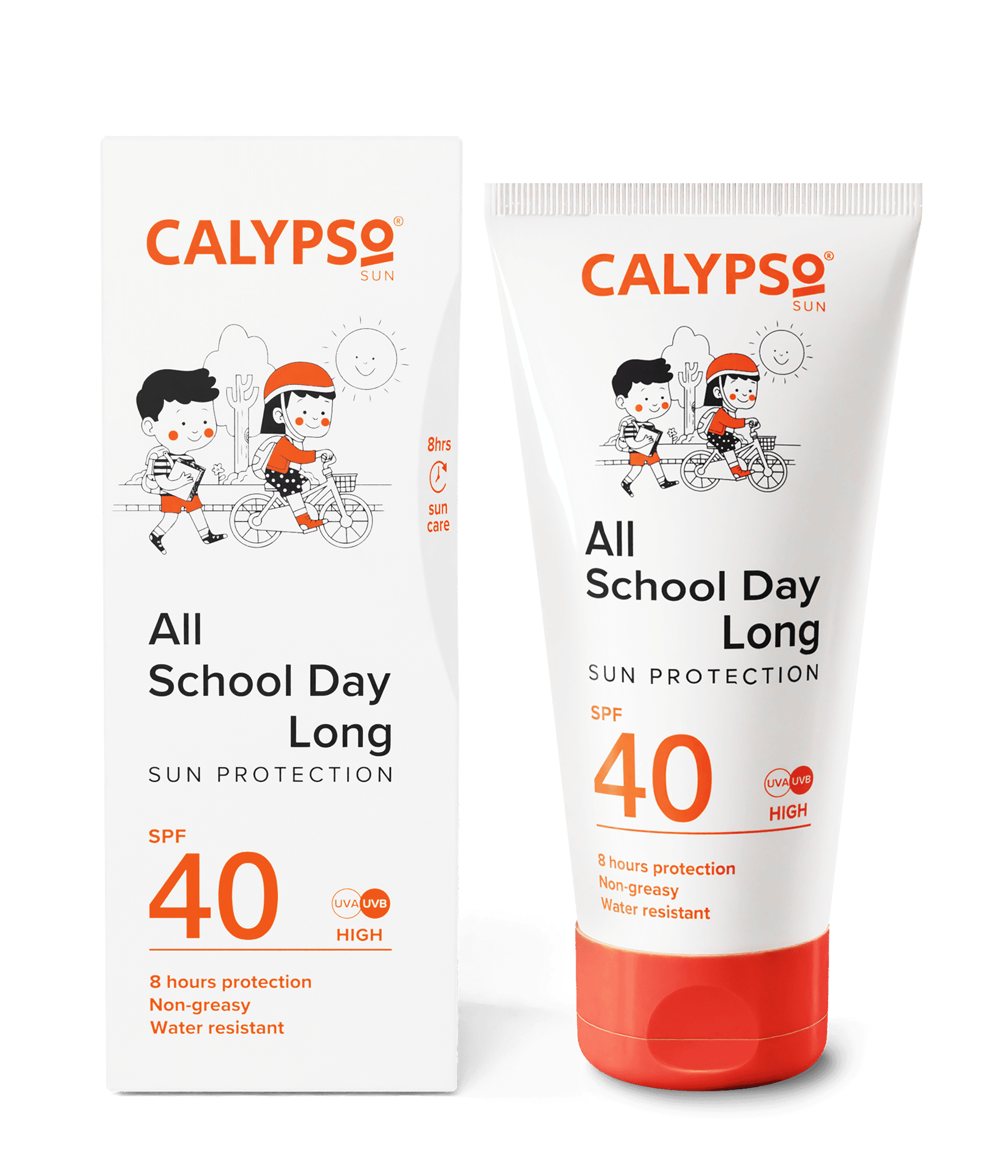 Calypso All School Day Long SPF40 Box and Tube
