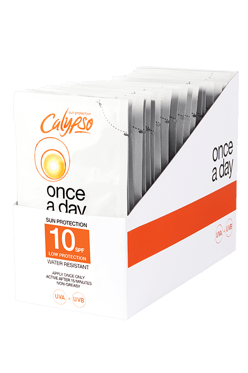 Calypso Box of 24 Once a Day Sachets Low Sun Protection SPF10