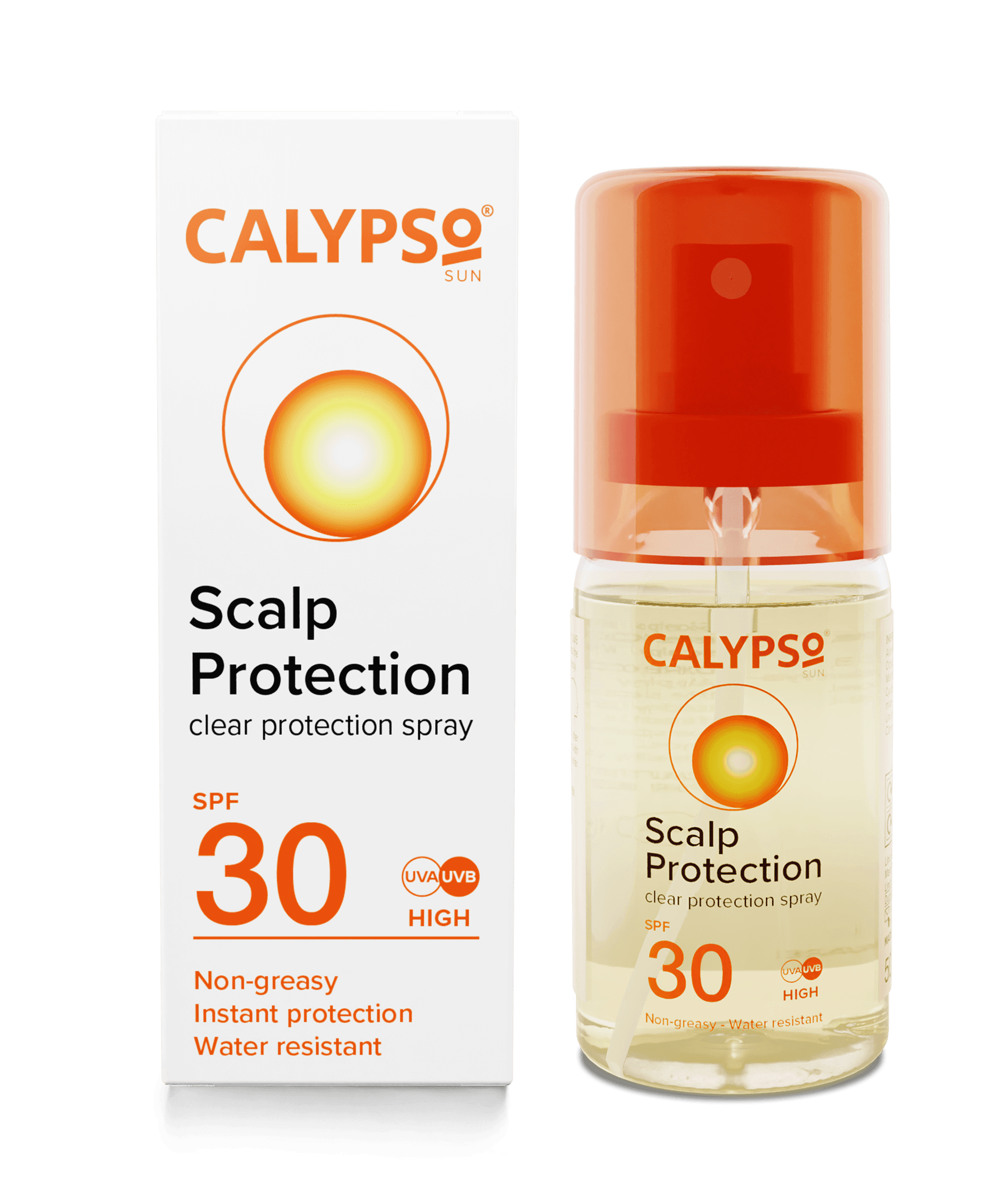 Calypso Scalp Protection spf30 box and bottle new logo