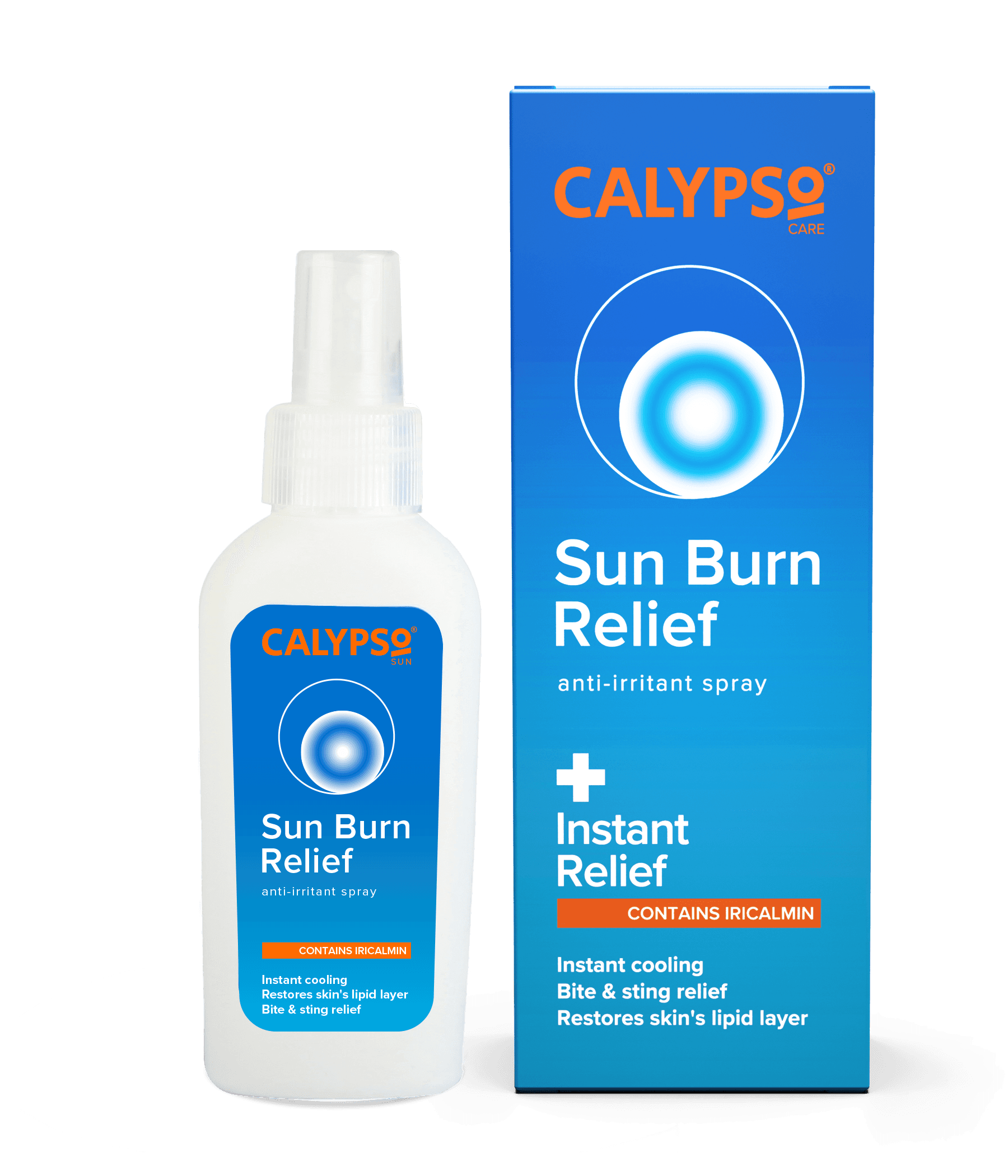 Calypso Sun Burn Relief spray and box